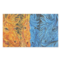 Equilibrio Eterno-Caballos-Flores gemelas