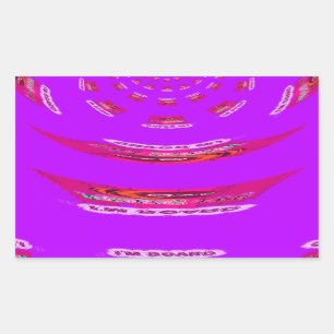 Pegatina Rectangular Es gracioso que te echo de menos que estoy aburrid