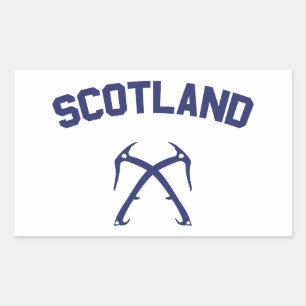 Pegatina Rectangular Escalada de hielo de Escocia