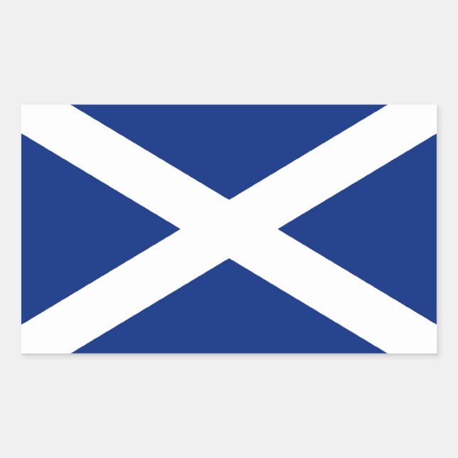 Pegatina Rectangular Escocia (Anverso)