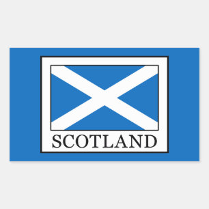 Pegatina Rectangular Escocia