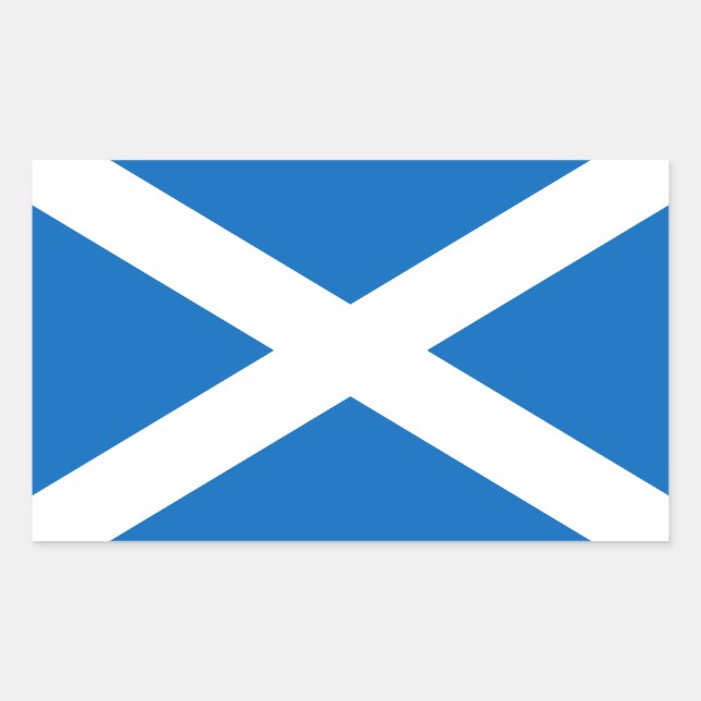 Pegatina Rectangular Escocia (Anverso)