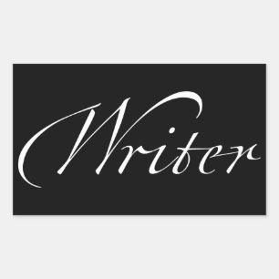 Pegatina Rectangular Escritor