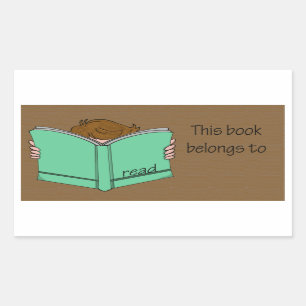 Pegatina Rectangular Ése es mi libro 1