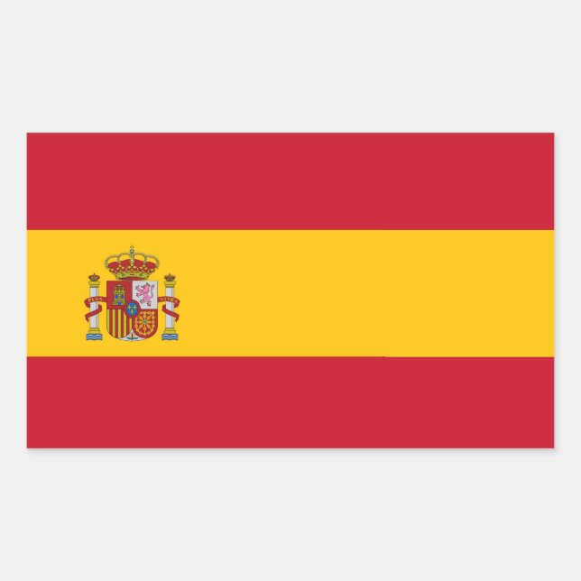 PEGATINA RECTANGULAR ESPAÑA (Anverso)