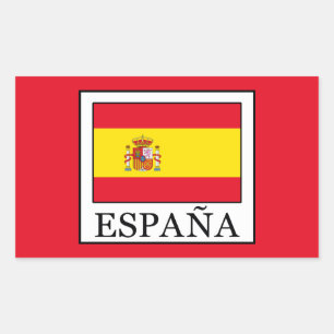 Pegatina Rectangular España