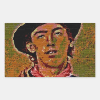 Pegatina Rectangular especie de pop Billy