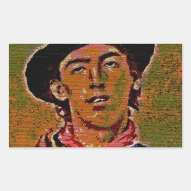 Pegatina Rectangular especie de pop Billy (Anverso)