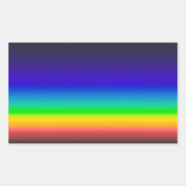 Pegatina Rectangular Espectro solar verdadero