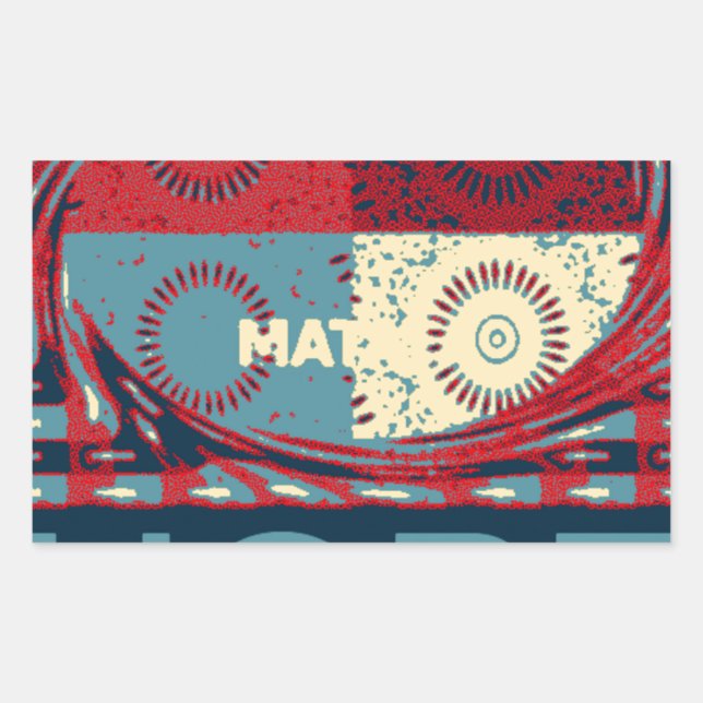 Pegatina Rectangular Esperanza Hakunamatata Bonito vector de energía In (Anverso)