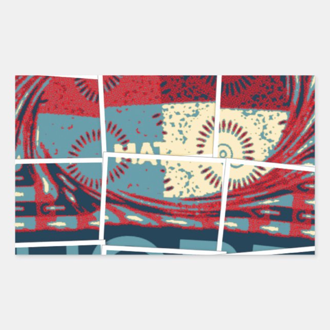 Pegatina Rectangular Esperanza Sea El Milagro Hermoso Inspirador (Anverso)