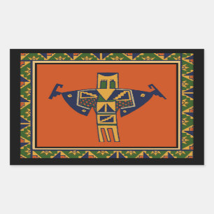 Pegatina Rectangular Espíritu del chamán del sudoeste