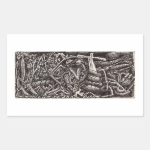 Pegatina Rectangular "¡Esta noche arderéis!"