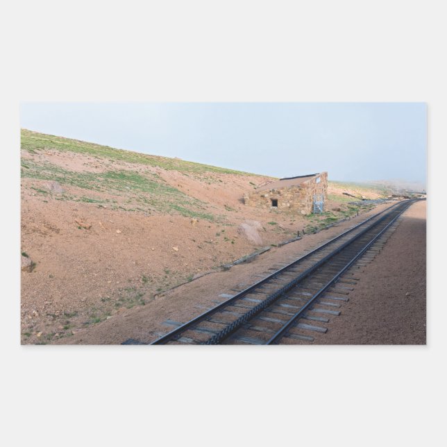 Pegatina Rectangular Estación De Metro De La Histórica Cog (Anverso)