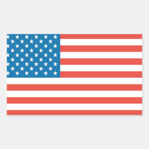 Pegatina Rectangular Estados Unidos