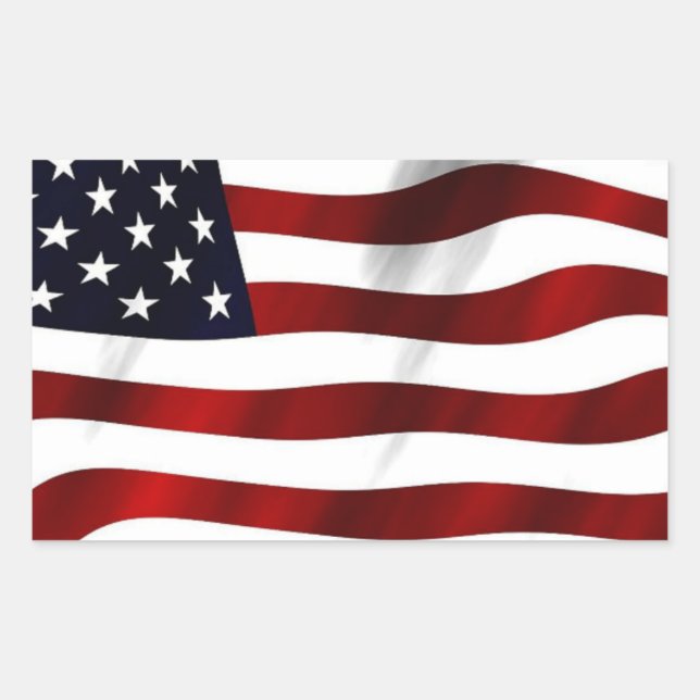 Pegatina Rectangular Estados Unidos actualmente tiene poder de veto en  (Anverso)