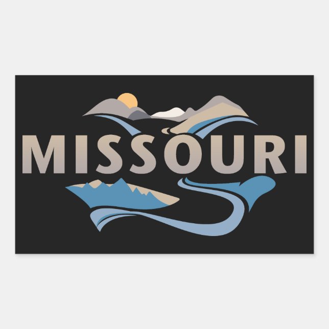 Pegatina Rectangular Estados Unidos de América (Anverso)