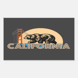 Pegatina Rectangular Estados Unidos de América