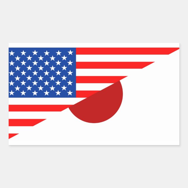 Pegatina Rectangular estados unidos estados unidos estados unidos estad (Anverso)