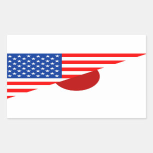 Pegatina Rectangular estados unidos estados unidos estados unidos estad