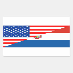 Pegatina Rectangular estados unidos estados unidos estados unidos parag