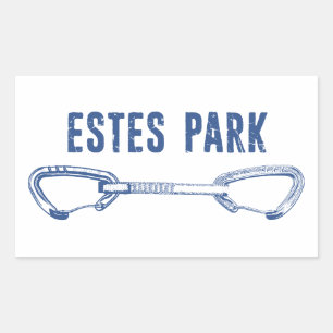 Pegatina Rectangular Estes Park Climbing Quickdraw
