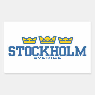 Pegatina Rectangular Estocolmo Sverige