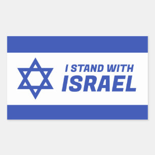 Pegatina Rectangular Estoy Con Israel