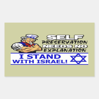 Pegatina Rectangular ¡Estoy Con Israel!