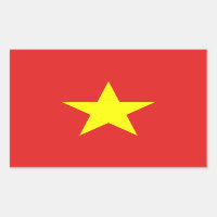 Pegatina rectangular estrella amarilla de la bande