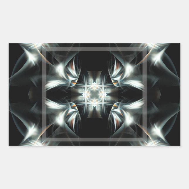 Pegatina Rectangular Estrella de Deco (Anverso)