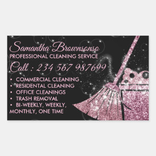 Pegatina Rectangular Estrella de limpieza