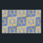 Pegatina Rectangular Estrella Judaica De David Metalizado Gold Blue<br><div class="desc">Está viendo la colección de diseño de Lee Hiller. Coleccionista,  ropa,  regalos y objetos de colección Lee Hiller Photography o colección de arte digital. Puedes ver su fotografía de la naturaleza en http://HikeOurPlanet.com/ y seguir su blog de senderismo dentro del Parque Nacional de Hot Springs.</div>