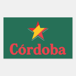 Pegatina Rectangular Estrellas de España – Córdoba