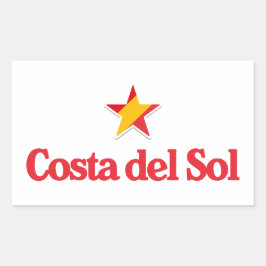 Pegatina Rectangular Estrellas de España – Costa del Sol