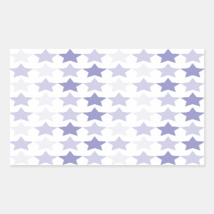 Pegatina Rectangular Estrellas de Ombre Azul Patriótico