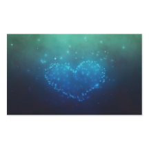 Estrellas nocturnas en forma de corazón