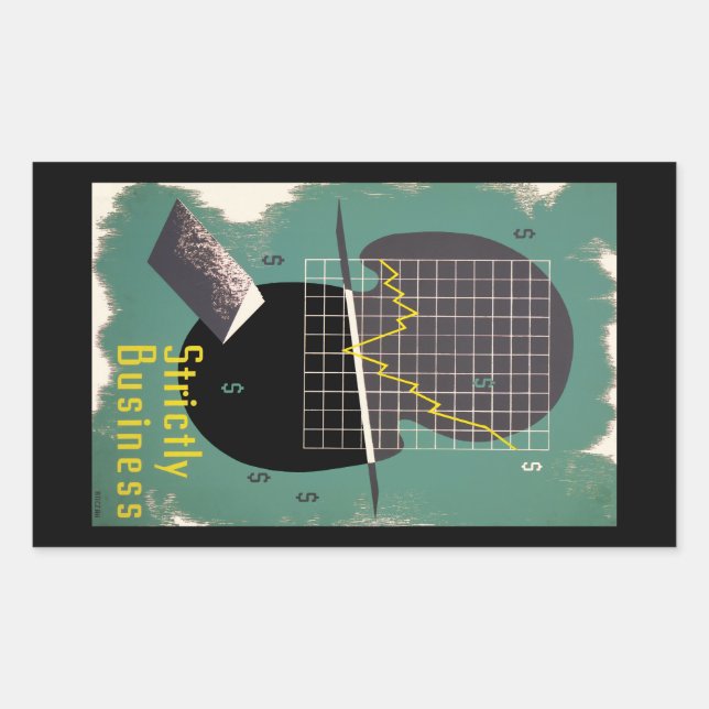 Pegatina Rectangular Estrictamente comercial (Anverso)