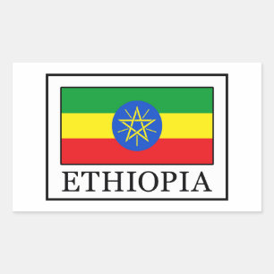 Pegatina Rectangular Etiopía