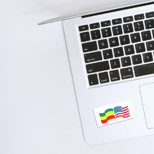 Pegatina Rectangular Etiopía - Gorra de Estados Unidos