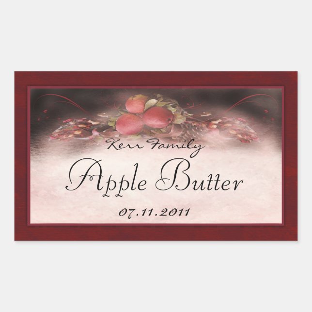 Pegatina Rectangular Etiquetas de Apple R1 (Anverso)