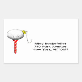 Pegatina Rectangular Etiquetas de direcciones de vacaciones de Navidade