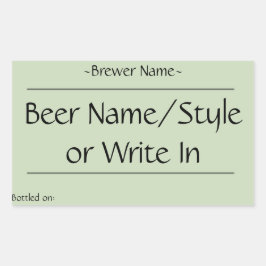Pegatina Rectangular Etiquetas de frascos de cerveza personalizado case