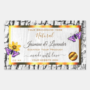 Pegatina Rectangular Etiquetas de productos de la corteza de los granos