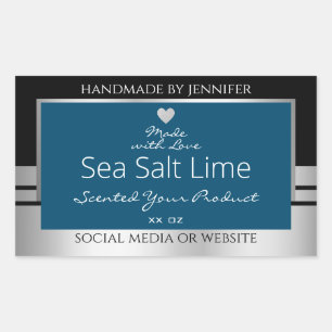 Pegatina Rectangular Etiquetas modernas para el embalaje de productos c