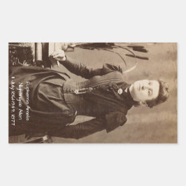 Pegatina Rectangular Euphemia Amelia Nightingale Allen