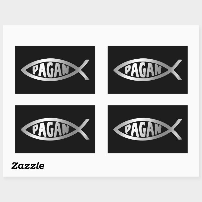 Pegatina Rectangular Evolución - Pagan (Hoja)