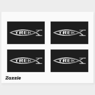 Pegatina Rectangular Evolución - Trek