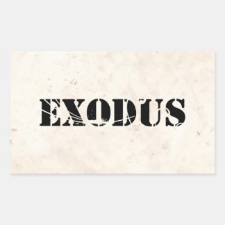 Pegatina Rectangular Éxodo 4