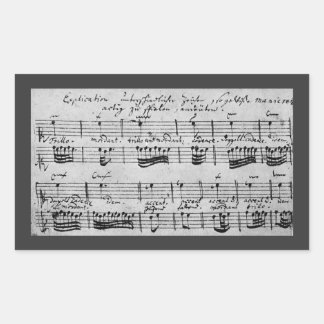 Pegatina Rectangular Explicación de la fundamentación de Bach